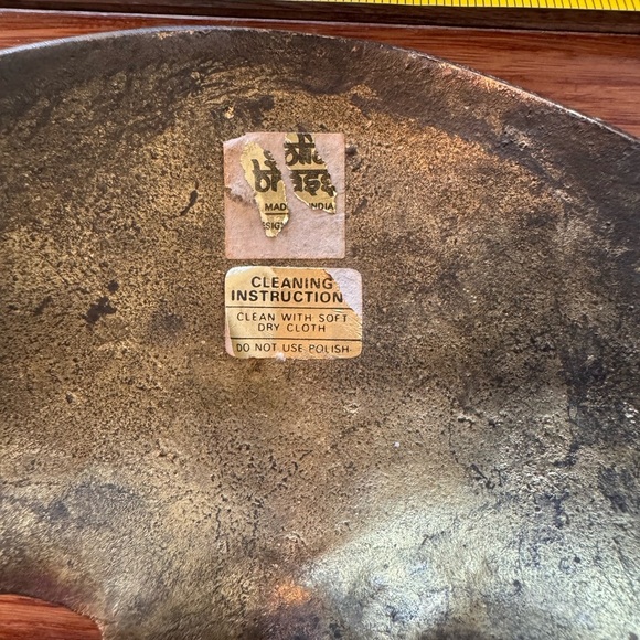 Vintage Solid Brass Decorative Mask, Made in India, Two-Toned Brass Mask - Picture 7 of 8